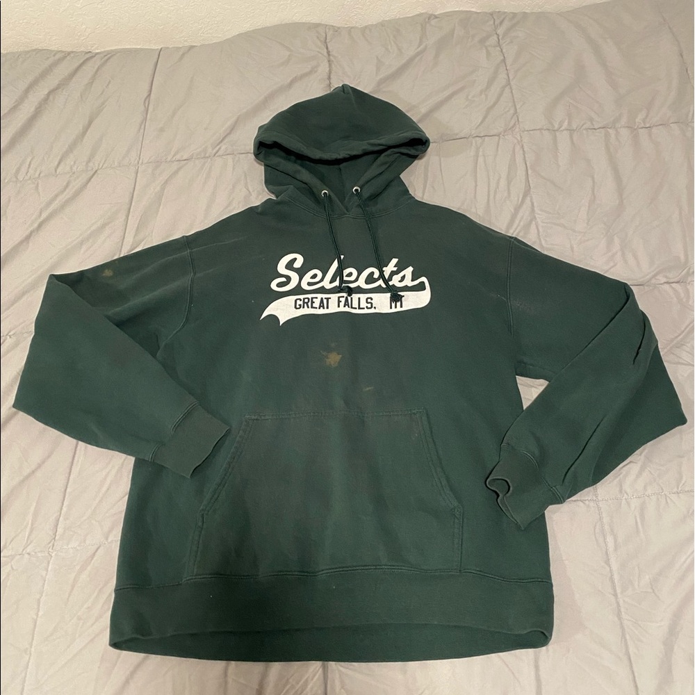 green hoodie  medium